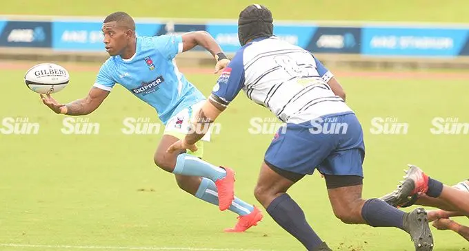 Josefa Vesikara of Suva against Nadi during Skipper cup match at ANZ Stadium on March 19, 2022. Photo: Ronald Kumar. 