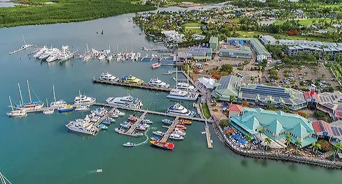 Port Denarau on Denarau Island.