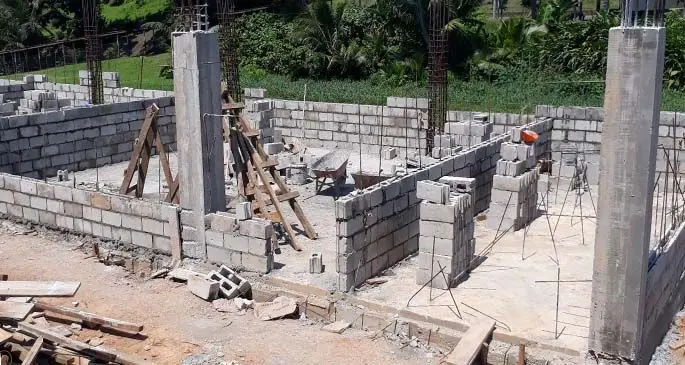 Dilkusha High School new double-storey building under construction in Nausori.