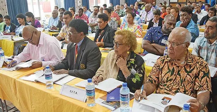 Fijian Teachers Association members during the FTA 89th Annual Delegates Conference at the FTA hall on August 29, 2023. Photo: Ronald Kumar