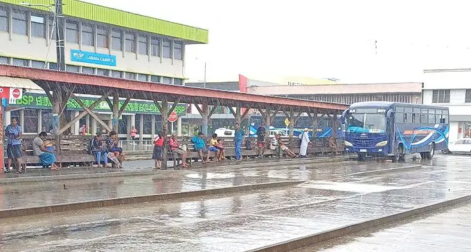 People wait in numbers as the bus stand is empty on March 18, 2024. Photo: Shratika Naidu