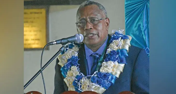 Assistant Minister for Education Iliesa Vanawalu during his visit to Labasa Sangam (SKM) College on February 24, 2023. Photo: Shratika Naidu