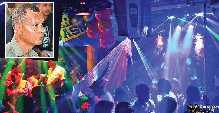 Nightclub patrons enjoy the night in a nightclub. Inset: Living Way Church Pastor, Conan Hatch during the public consultation of reviewing nightclub operating hours at Civic Centre in Nadi. Photo: DEPTFO