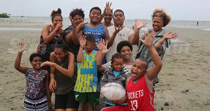 The Bola and Nailumu family celebrating Constitution Day at the Suva foreshore on September 7, 2020. Photo: Kelera Sovasiga