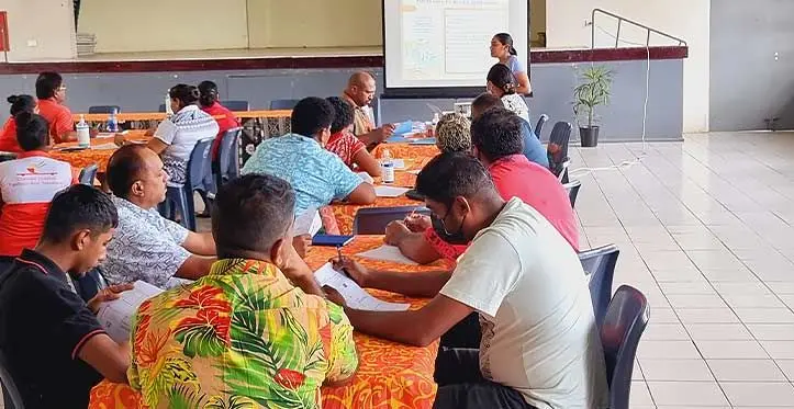 Food operators during an earlier General Hygiene Practice (GHP) training in Labasa last year, pocket GHP trainings continue to be provided by the Labasa health office team under the ministry's food unit. Photo: Sampras Anand. 