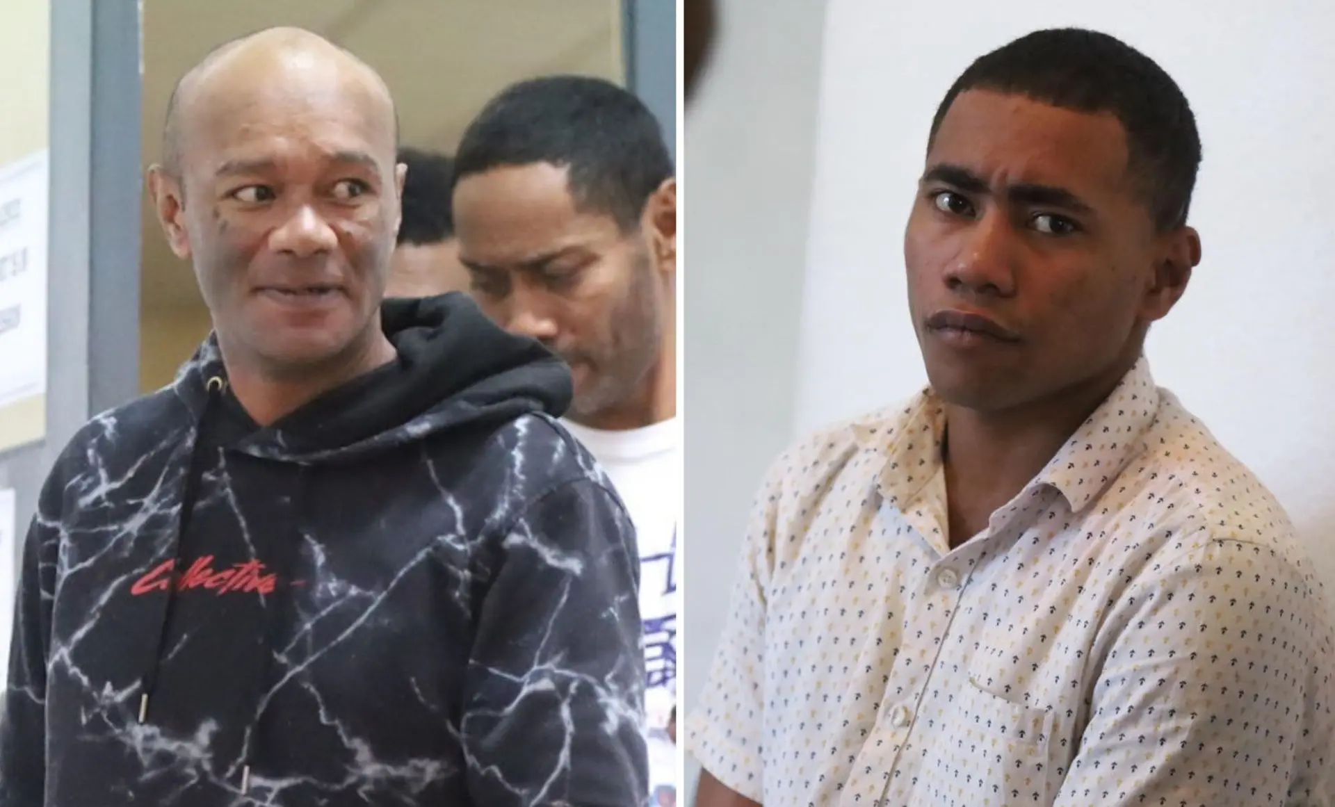 Murder accused Keni Salawai and Jope Seniloli.