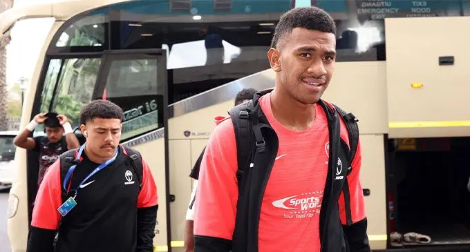Fiji Under-20 players on their way to the dressing room before the Spain clash. Photo: World Rugby