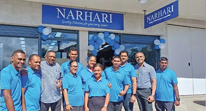 Narhari Electrical Company staff at the newly opened branch in Savusavu on June 20, 2024. Photo: Shratika Naidu.