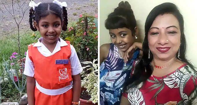 Year three student, Navjita Prasad of Vunimono Sanatan Dharam Primary School and Vijaylachmi Prasad with daughter Navjita Prasad at their home in Nausori.Vijaylachmi Prasad with daughter Navjita Prasad at their home in Nausori.