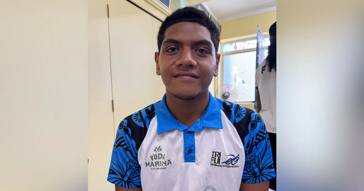 Josiah Croker at the Fiji Olympic House on October 13, 2026. 