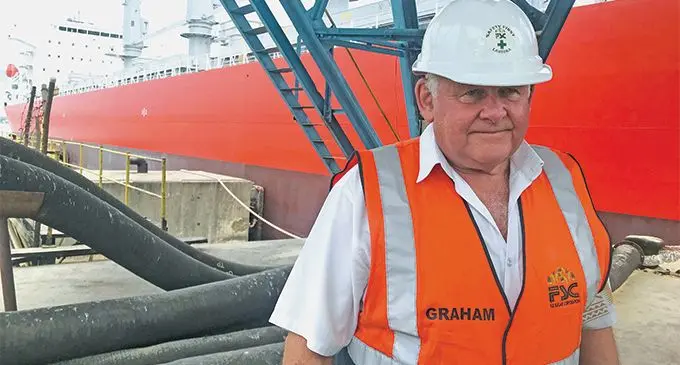 Fiji Sugar Corporation chief executive officer Graham Clark at the sugar terminal at Lautoka Wharf on July 26. Photo: Charles Chambers
