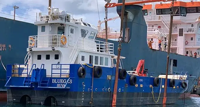 New barge Bluegas at Kings Wharf in Suva on January 12, 2021.
