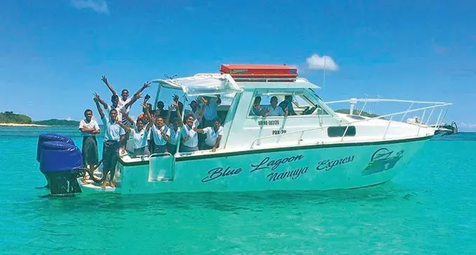 Yasawa North Secondary School athletes on their way to participate at the Lautoka/ Yasawa Zone.