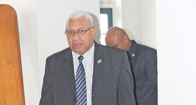 Suspended Leader of Opposition Voreqe Bainimarama on February 16, 2023. Photo: Ronald Kumar