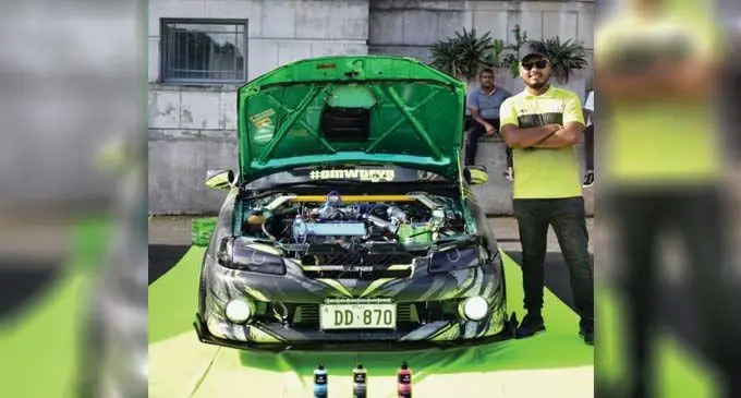 Nafiz Khan with his 997 Toyota Starlet, Model: EP 91 model car.