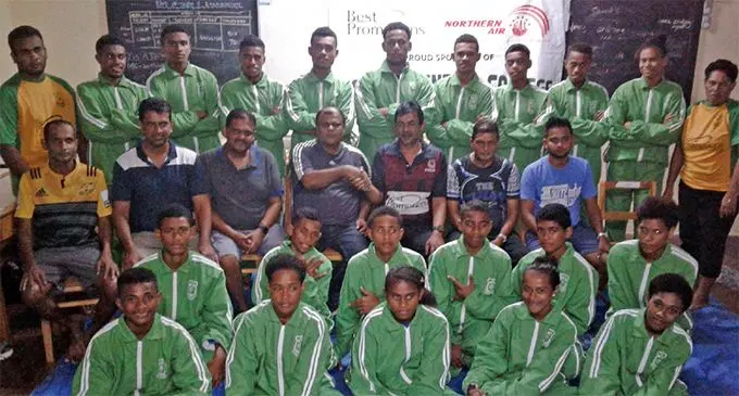 Nadogo Central College athletes and officials at Ratu Sukuna Memorial Secondary School in Nabua, Suva on April 15, 2019.