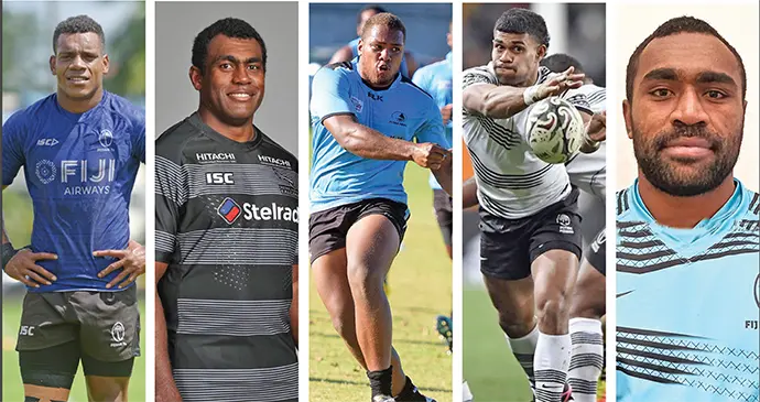 Napolioni Bolaca, Nemani Nagusa, Tevita Ikanivere, Simione Korovuli and Onisi Ratave. 