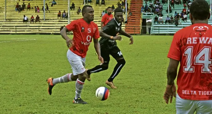 Action between Rewa and Ba match on February 25, 2018. Photo: Ritesh Kumar