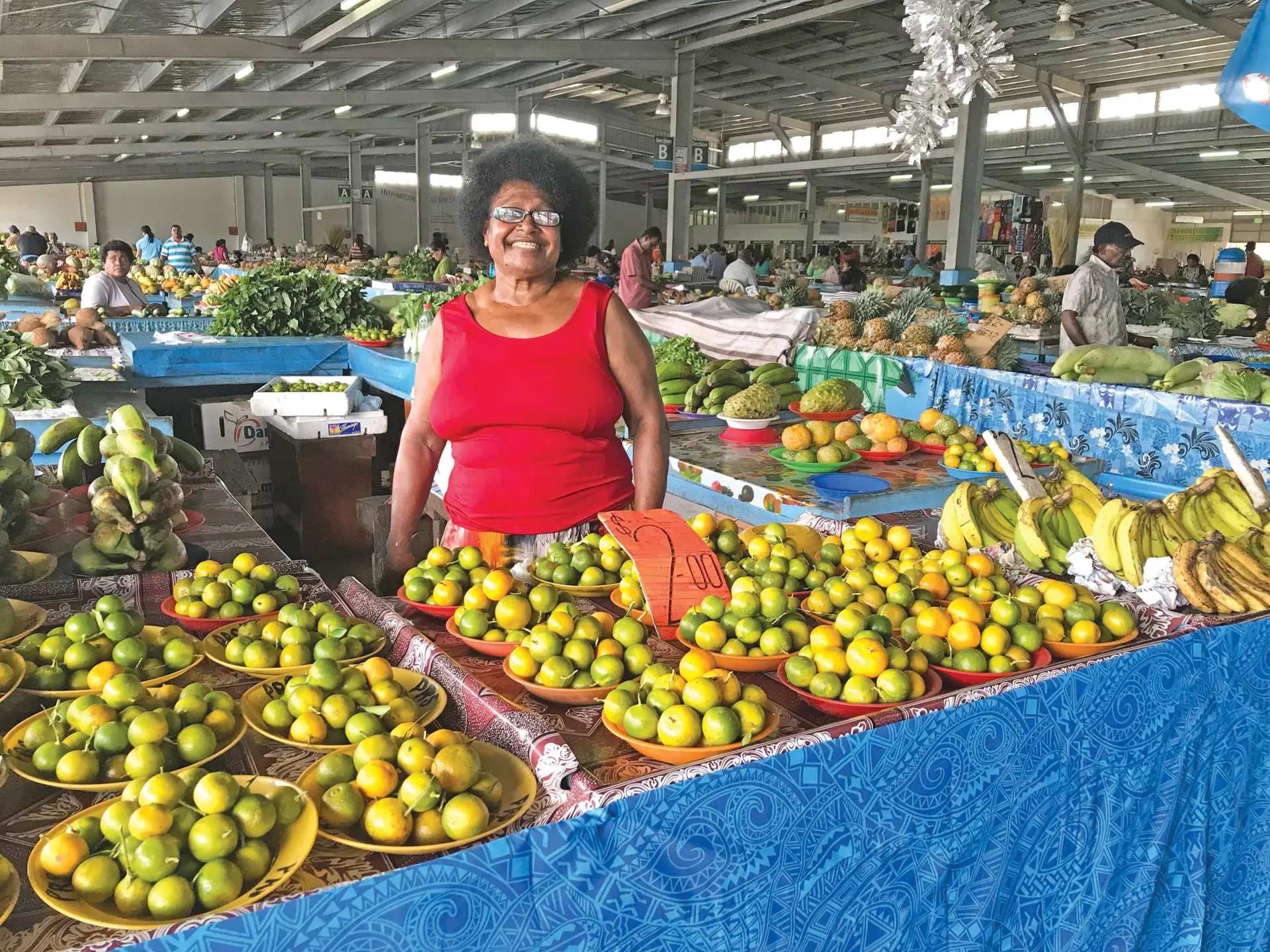 Monika Balali at her stall at Nausori market on June 4, 2018. Photos: Taraivini Seru