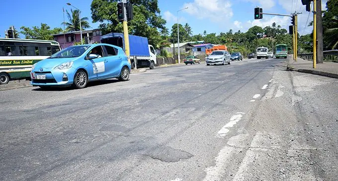 The quick fix, patched up roads...This was taken at the junction of Grantham Road along Nabua in Suva. Photo: Ronald Kumar