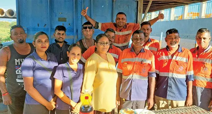 Staff of Western Drilling Co. Pte. Ltd in Ba.