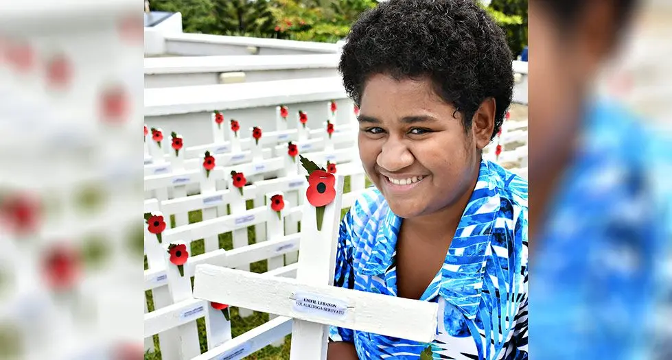 Wakesa Voloukitoga during the Remembrance Day on November 11, 2024. Photo: Ronald Kumar