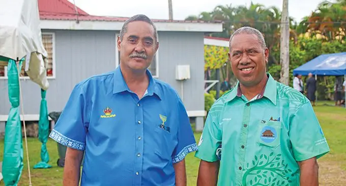 Chief herald Tuinitoga Aisea Komaitai (right) Photo: Josua Buredua
