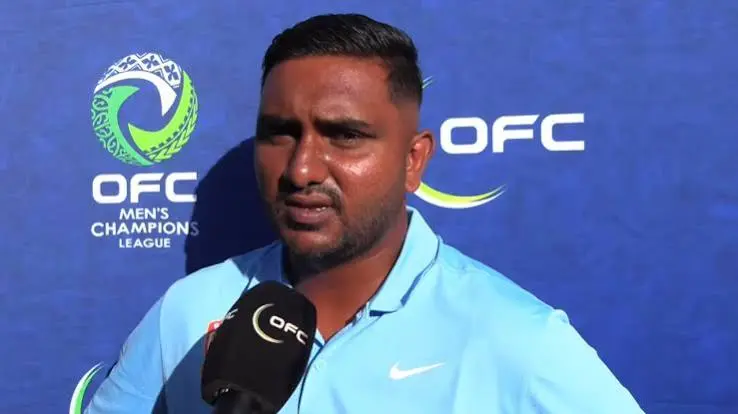 Navua football head coach Rod­erick Singh
