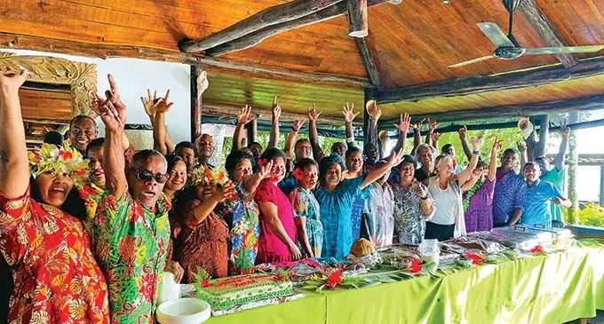Staff of Savasi Island Resort in Savusavu celebrated Christmas on December 3, 2022. Photo: Supplied
