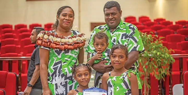 She credited her success to strong family support from both her husband's family in Levuka and her own family in Taveuni.