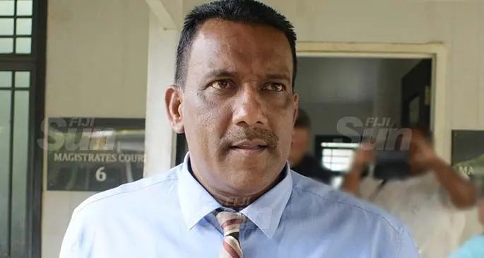 Police Director Internal Affairs Mohammed Talib Khan, outside Court in Suva on August 20, 2020. Photo: Ronald Kumar