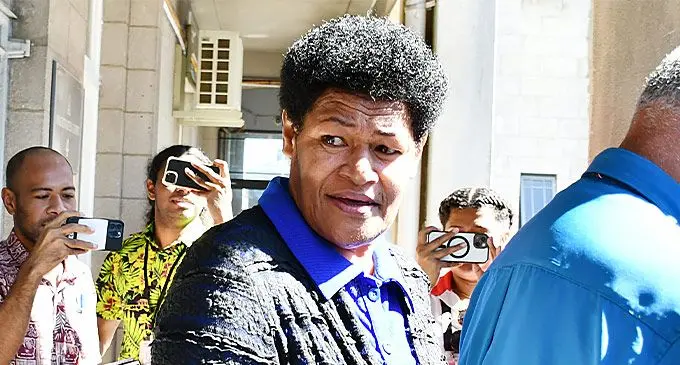 Salote Panapasa outside the Suva Magistrate’s Court on June 14, 2024. Photo: Ronald Kumar