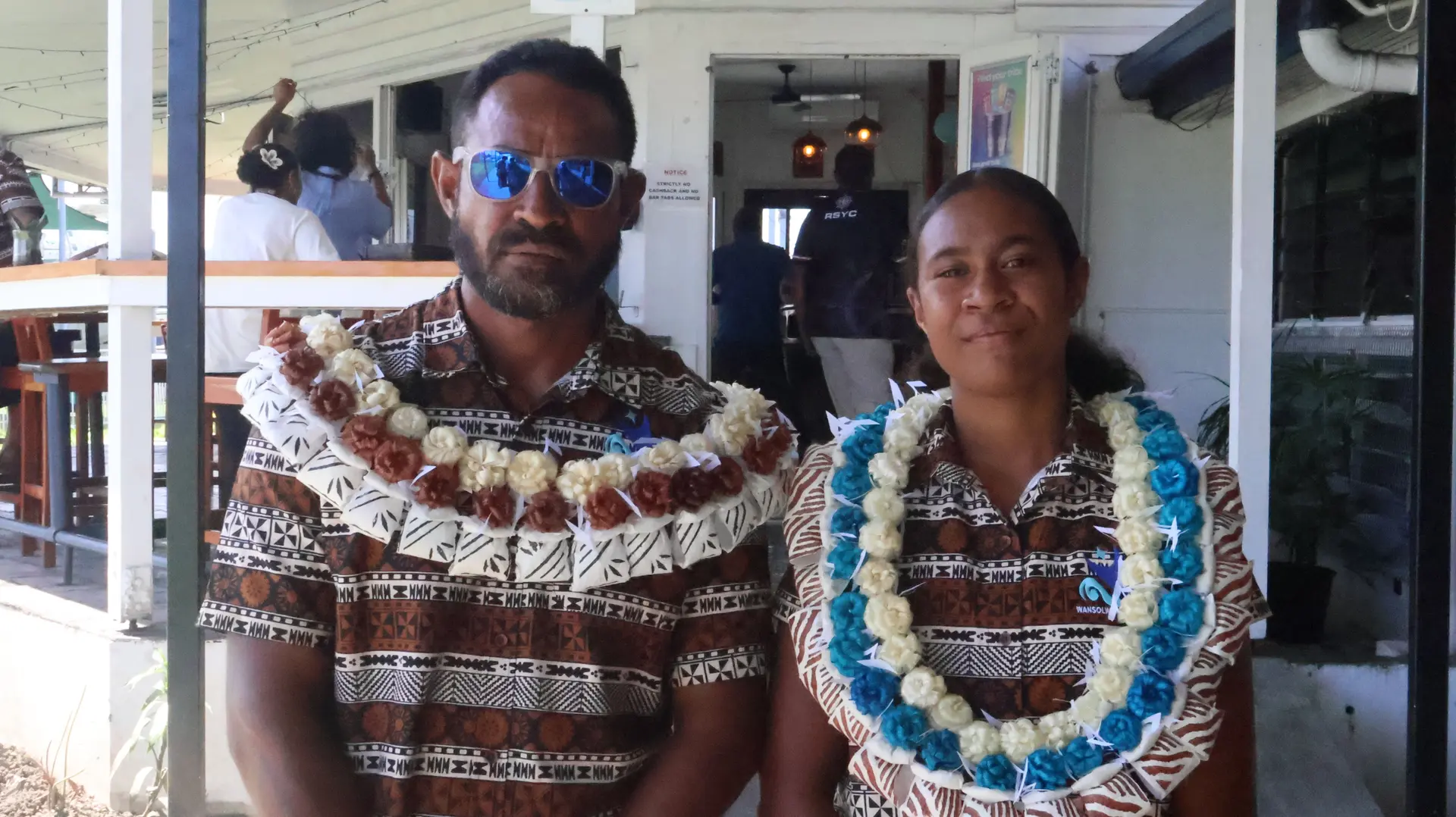 Talei Ledua with her father Kaiafa Ledua at the Royal Suva Yatch Club on October 8, 2025.