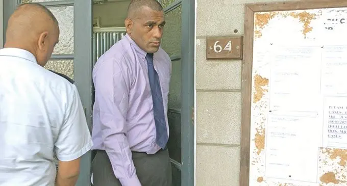 Luke Nasetava outside the High Court in Suva.