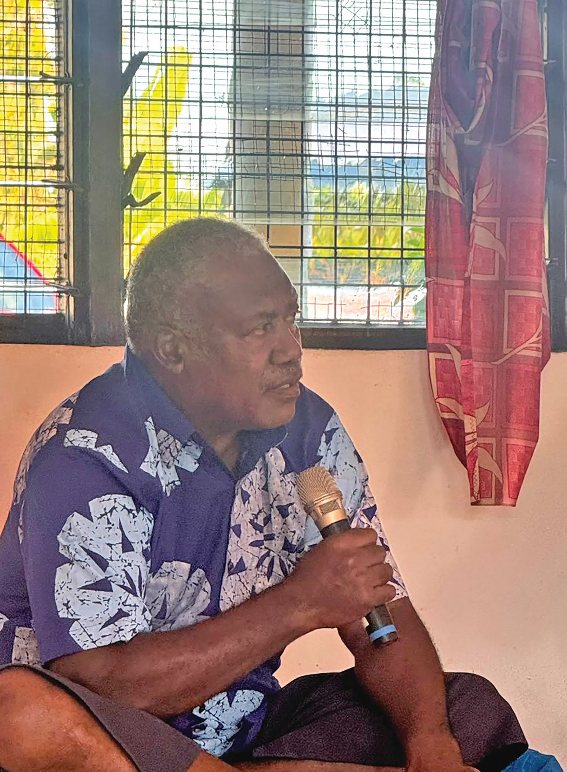 Vatutu Village headman Viliame Tuiserua