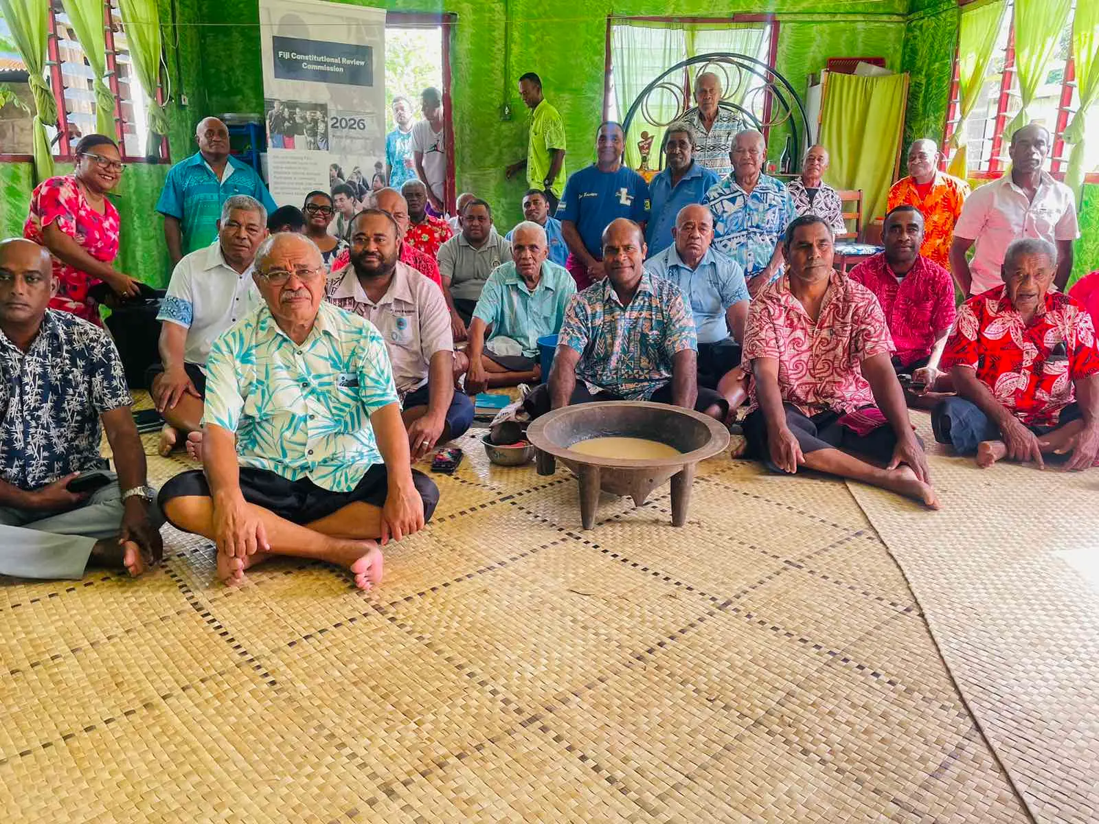 Village representatives from the province of Serua during the consultations on the review of the 2013 Constitution on June 2.