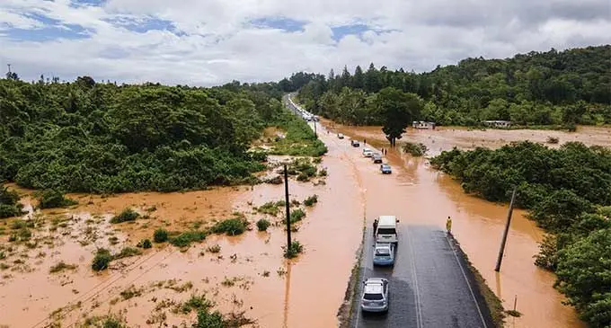 The scene past Galoa bridge in Serua. PHOTO: Leon Lord