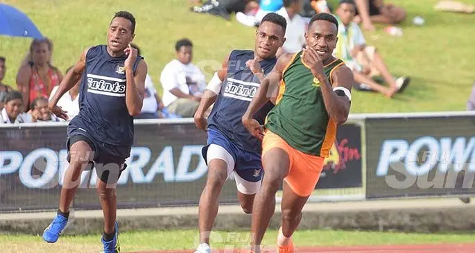 200m AGAIN... Ratu Sukuna Memorial School’s Vereniki Koroi on his way to win the seniuor boys 200m of the Suva Zone 1 at the ANZ Stadium, Suva on February 28, 2020. Photo: Ronald Kumar