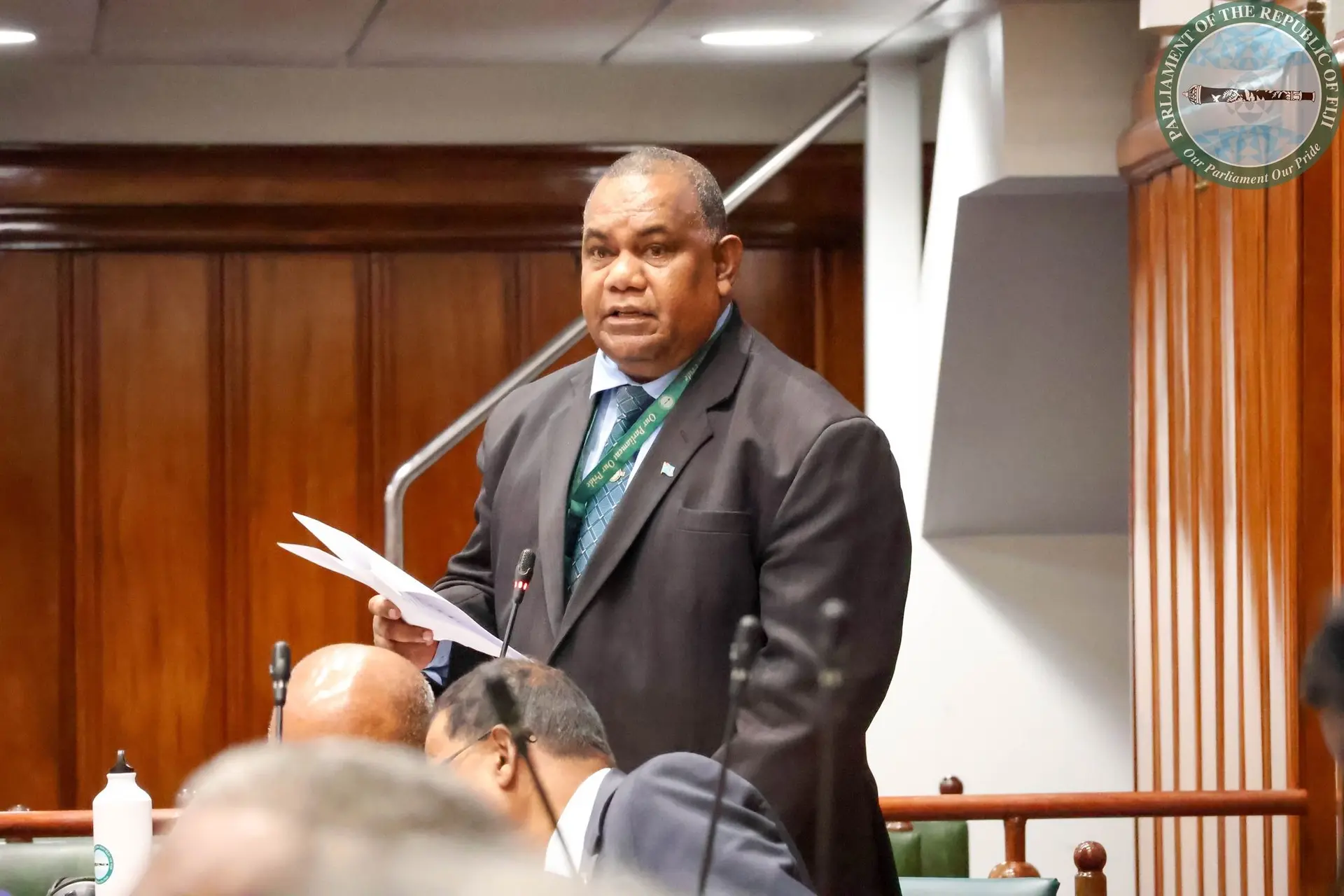 Assistant Minister for Rural, Maritime Development and Disaster Management Jovesa Vocea in Parliament on December 2, 2025.