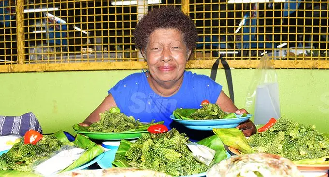 Small business Government loan recipients, market vendor Luisa Veraivalu 57 at her sea food stall in Suva Market on October 21, 2020. Photo: Ronald Kumar.