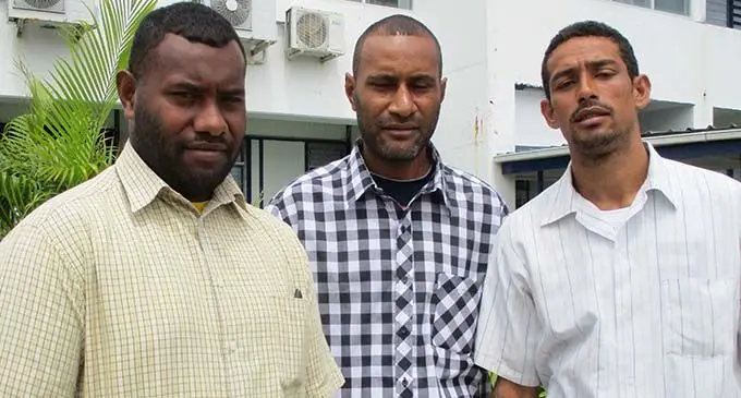 Taniela Lui, Emosi Silikiwai and Mosese Are.
