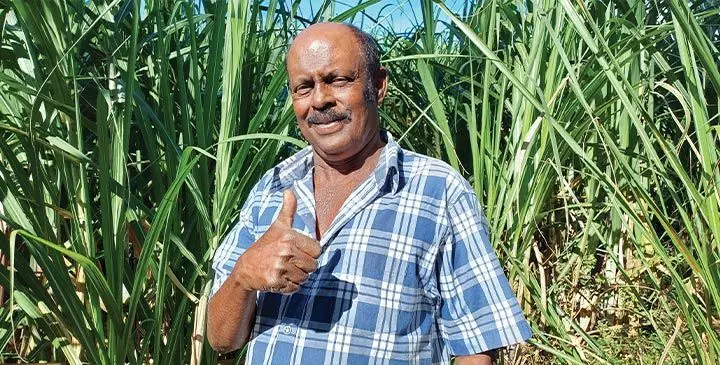 Rajesh Kumar, a sugarcane farmer at Tovata, Labasa on May 21, 2025. Photo: Shratika Naidu