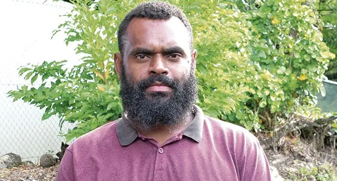 University of the South Pacific Vanuatu Students Association president Glen Bule at Laucala Bay on April 15, 2021. Photo: Ronald Kumar