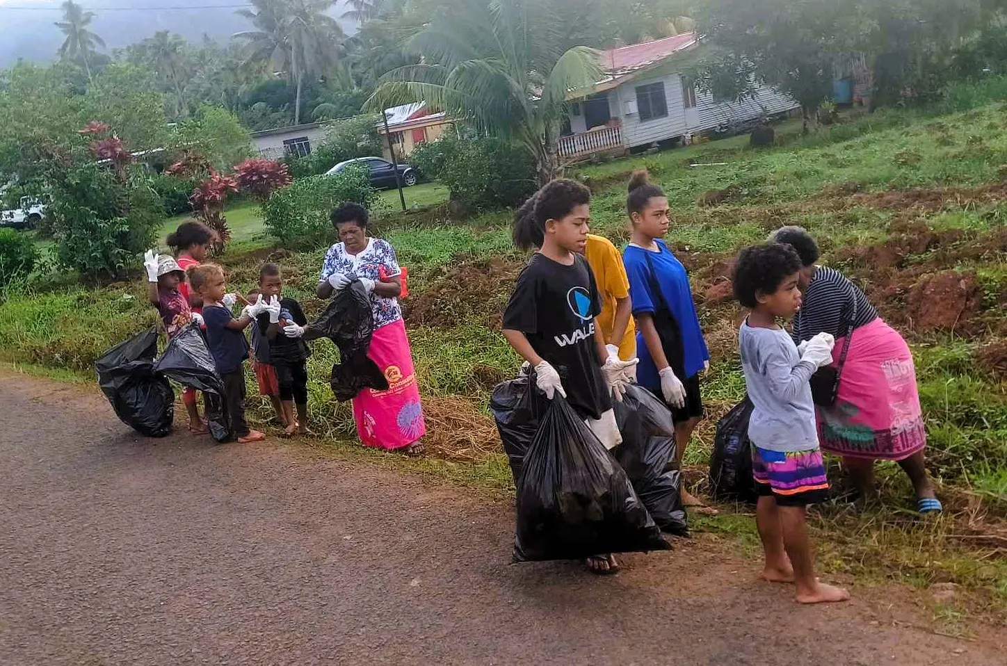 Residents of Eniketi settlement in Vunivau, Labasa