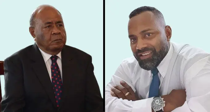(From L-R) Justice of Appeal Alipate Qetaki and Acting Director of Public Prosecutions John Rabuku. Photo: DEPTFO News