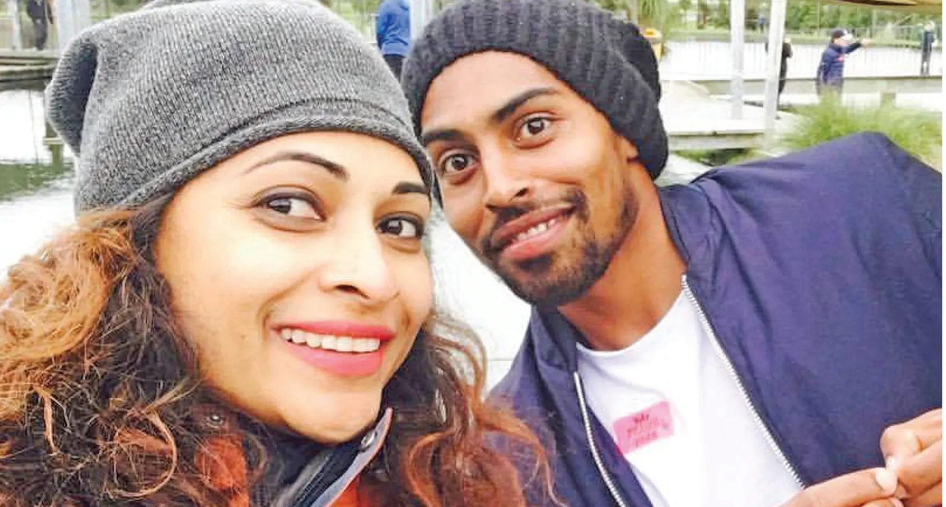 The engaged couple Wellington Phoenix striker Roy Krishna and Mai Life magazine publisher Naziah Ali.   Photo: Naziah Ali / Facebook