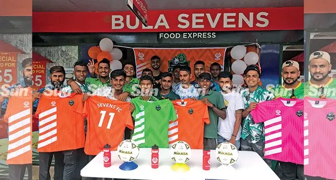 Sevens FC members during the launch in Nadi on March 25, 2022. Photo: Waisea Nasokia