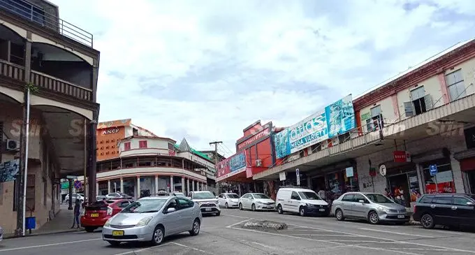 Retail stores in Suva City.