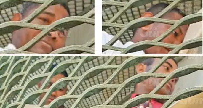 Top to bottom: Onisimo Raboiliku, Semesa Bulikalougata, Suliasi Tubuna (bottom left) Navitalai Kanavo at the Lautoka Magistrates Court in on April 19, 2020. Photo: Nicolette Chambers