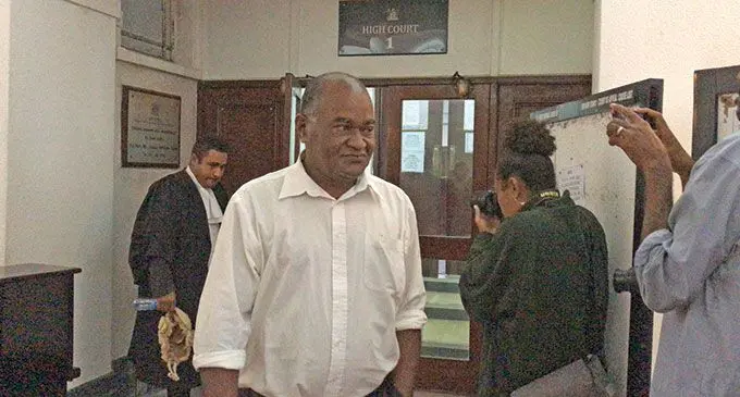 SODELPA Member of Parliament Niko Nawaikula outside the High Court in Suva April 19, 2022. Photo: Ashna Kumar